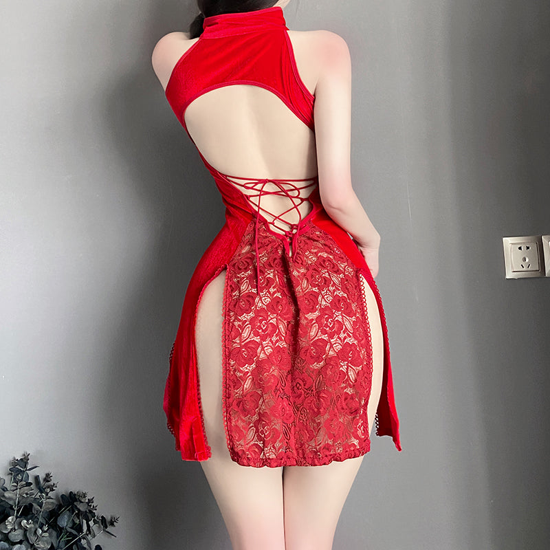 Pure lace temptation cheongsam
