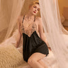 Light luxury French lace nightdress