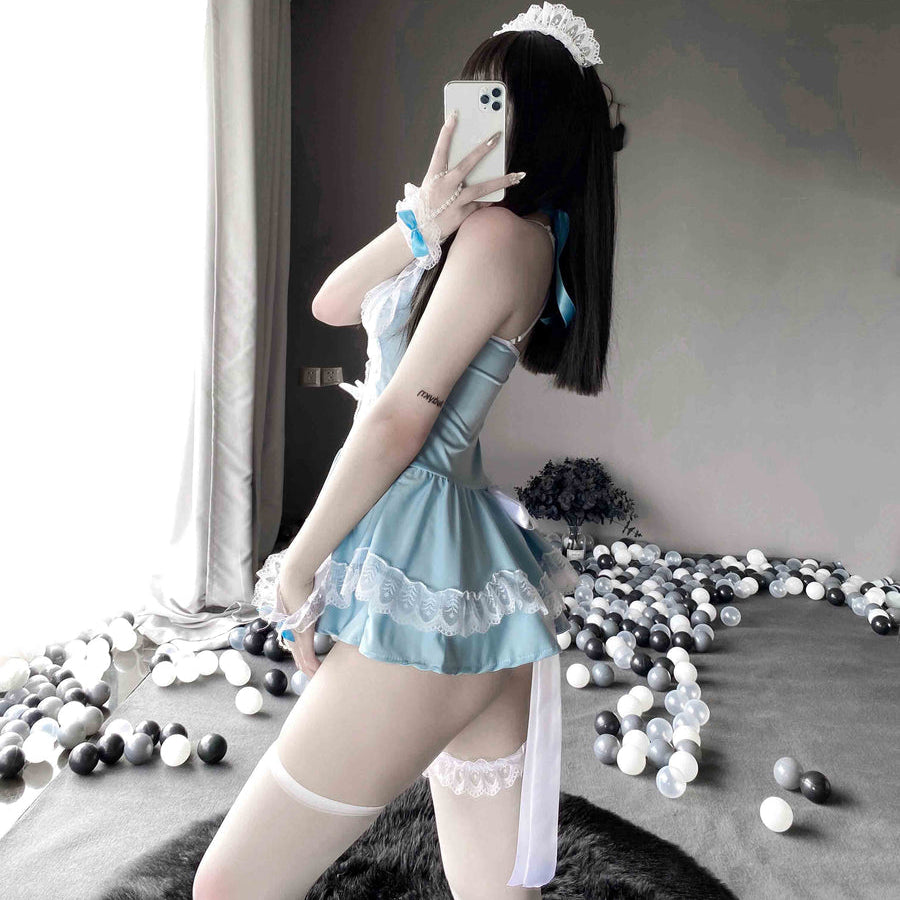 Uniform seduction cosplay home sexy maid outfit