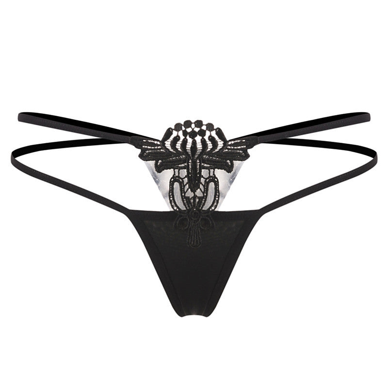 Water-soluble embroidered hollow briefs
