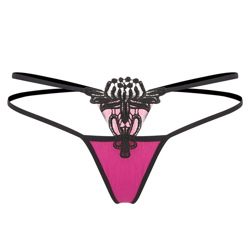 Water-soluble embroidered hollow briefs