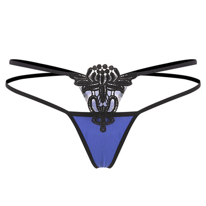 Water-soluble embroidered hollow briefs