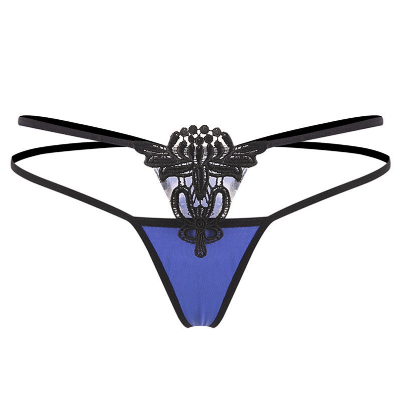 Water-soluble embroidered hollow briefs