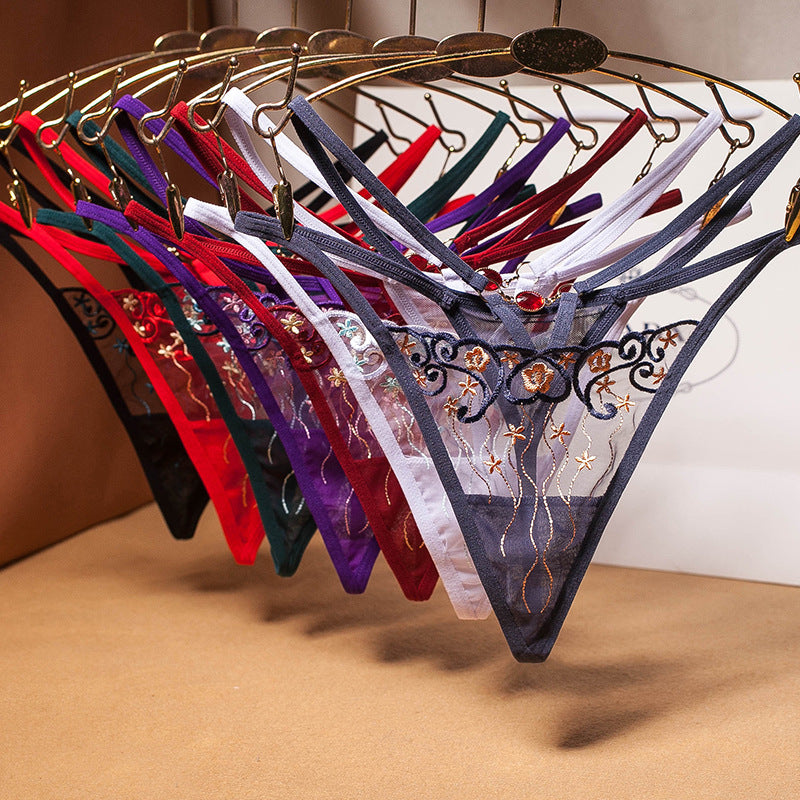 French Retro Sexy Hollow Thong