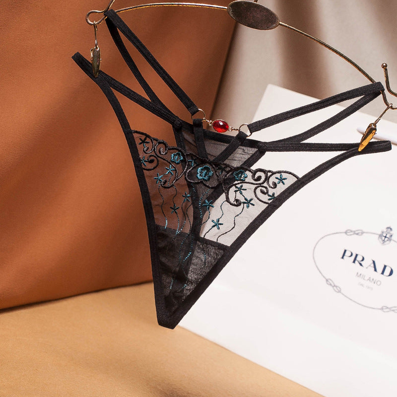 French Retro Sexy Hollow Thong