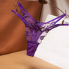 Embroidered transparent temptation seamless panties