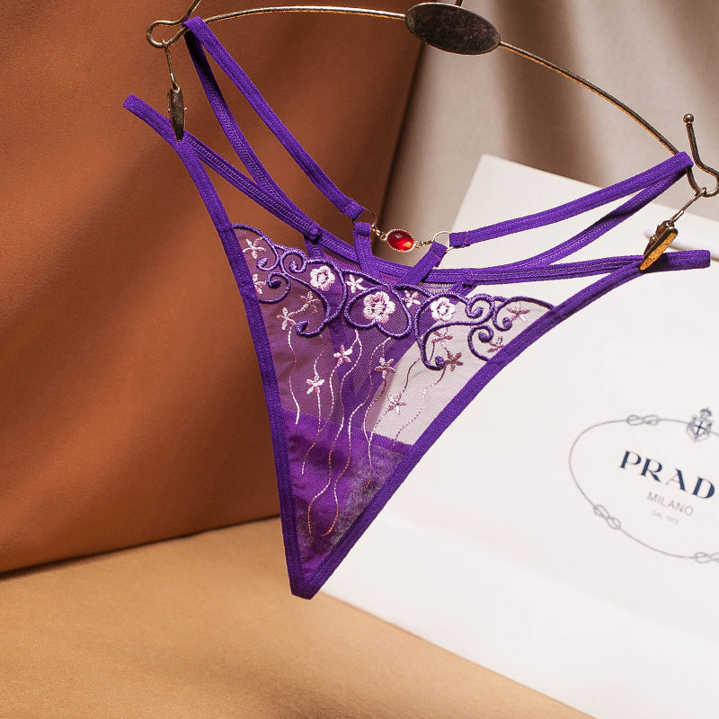 French Retro Sexy Hollow Thong