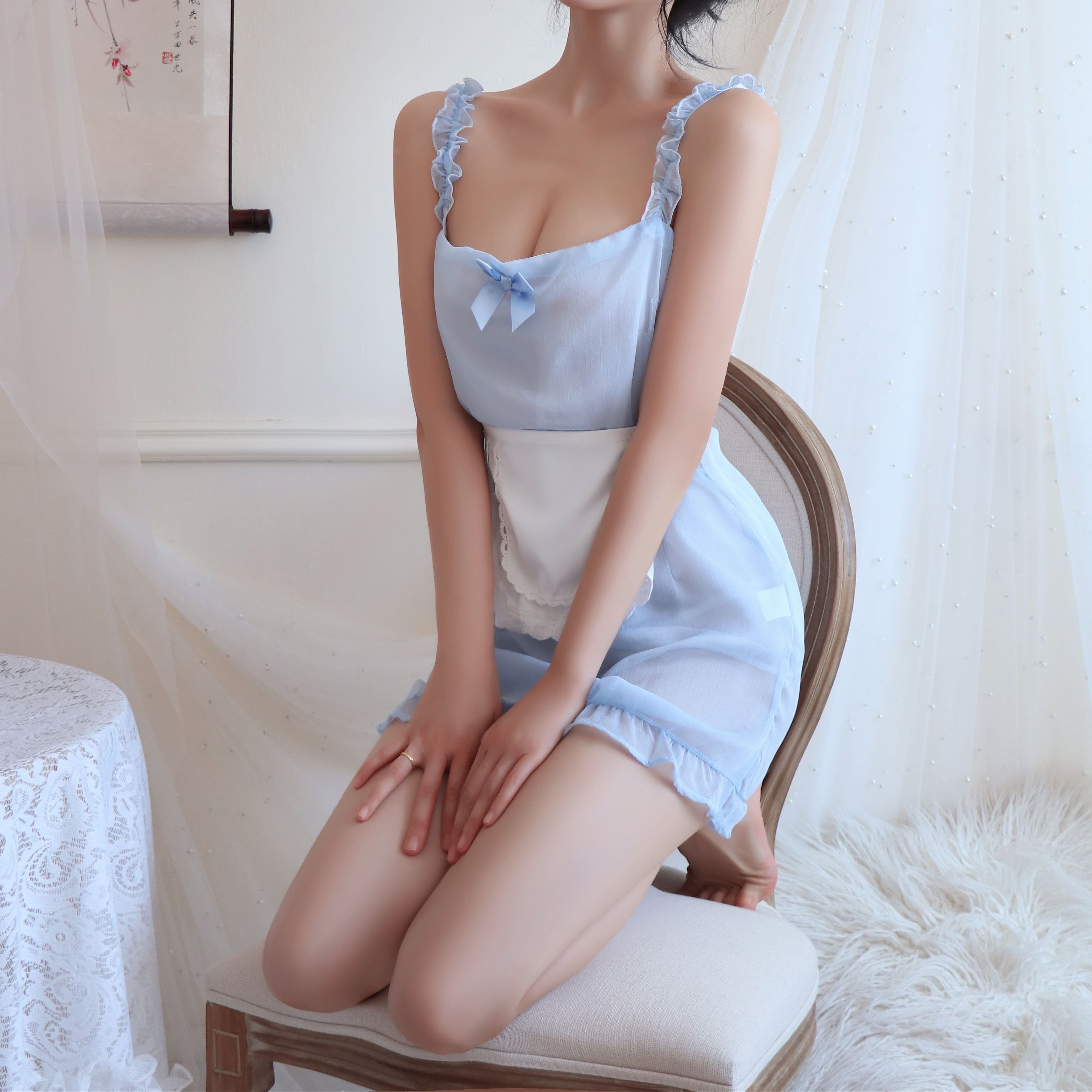 Japanese style maid sexy sweet suspender skirt