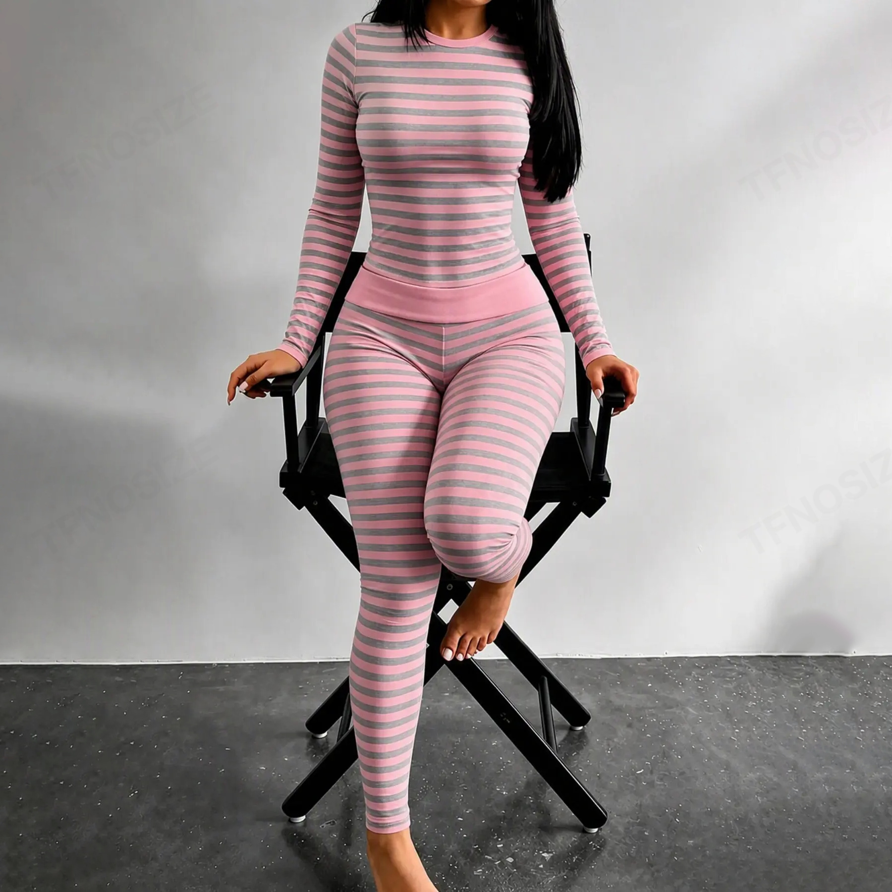 Sofia Striped Fit Set – CYYKM