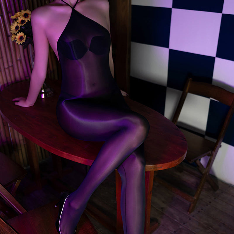 Halter neck bodysuit