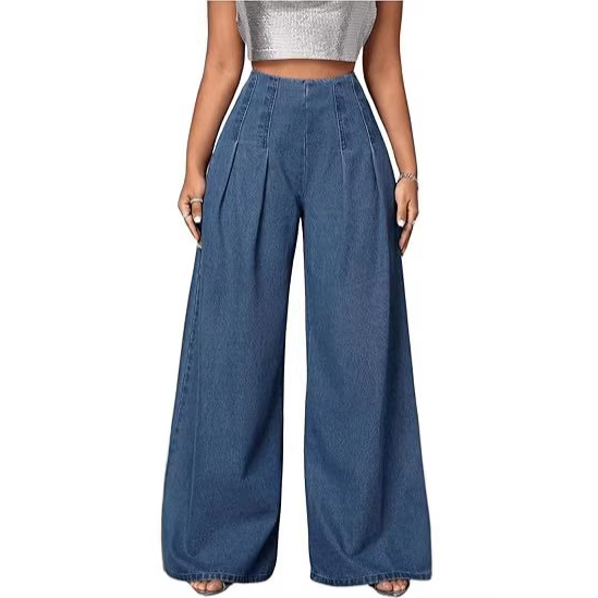 Luna Wide Leg Denim Pants