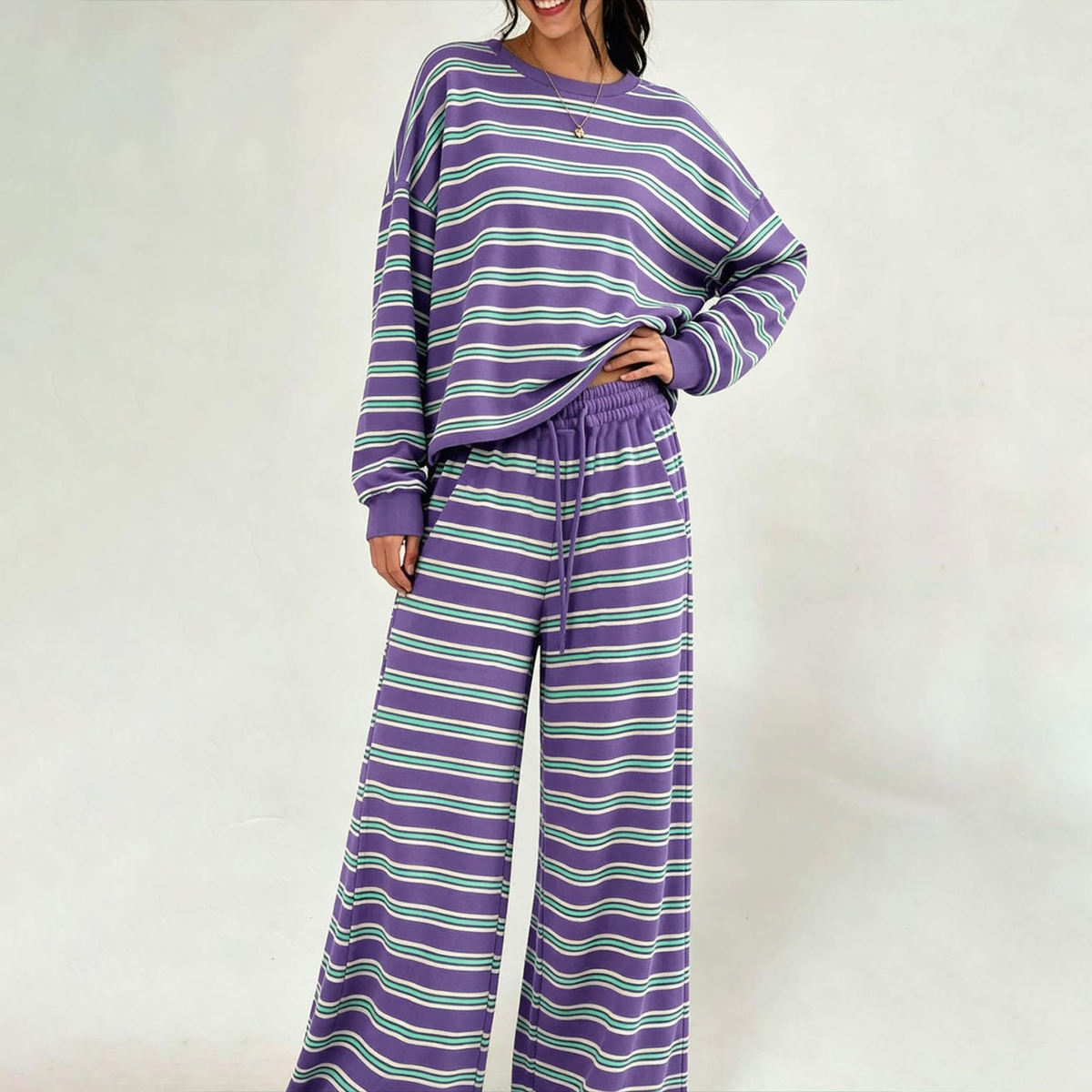 Riley Striped Relaxed Fit Set