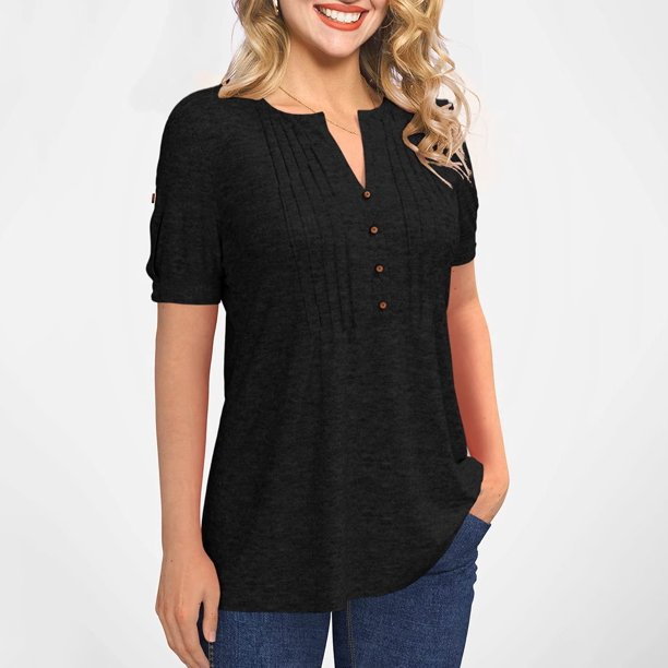 LunaSoft™ V-Neck Knit Top