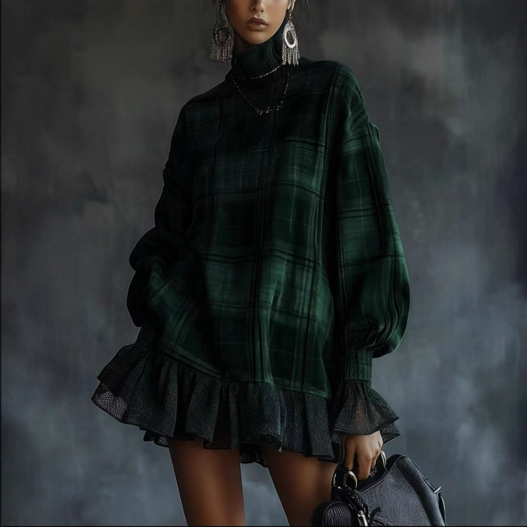 Avery Plaid Mini Dress