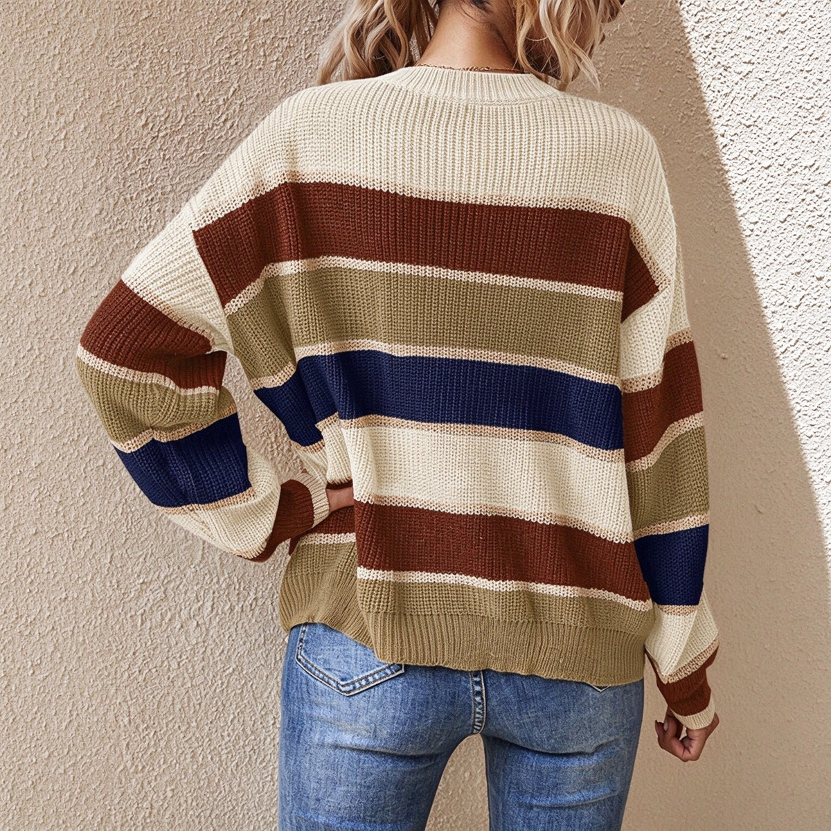 Mila Cozy Colorblock Sweater
