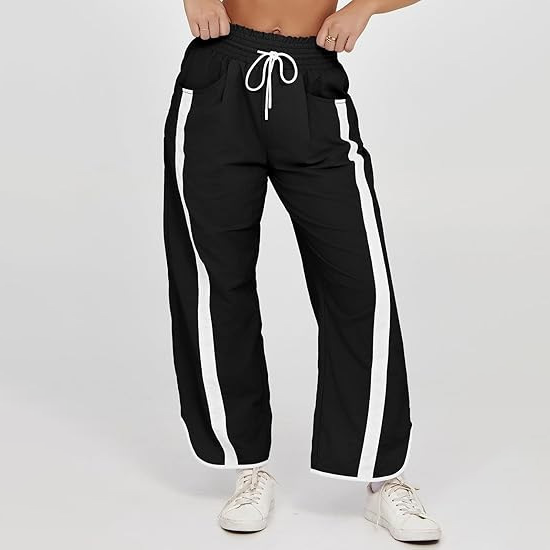 Luna Contrast Stripe Wide Leg Pants