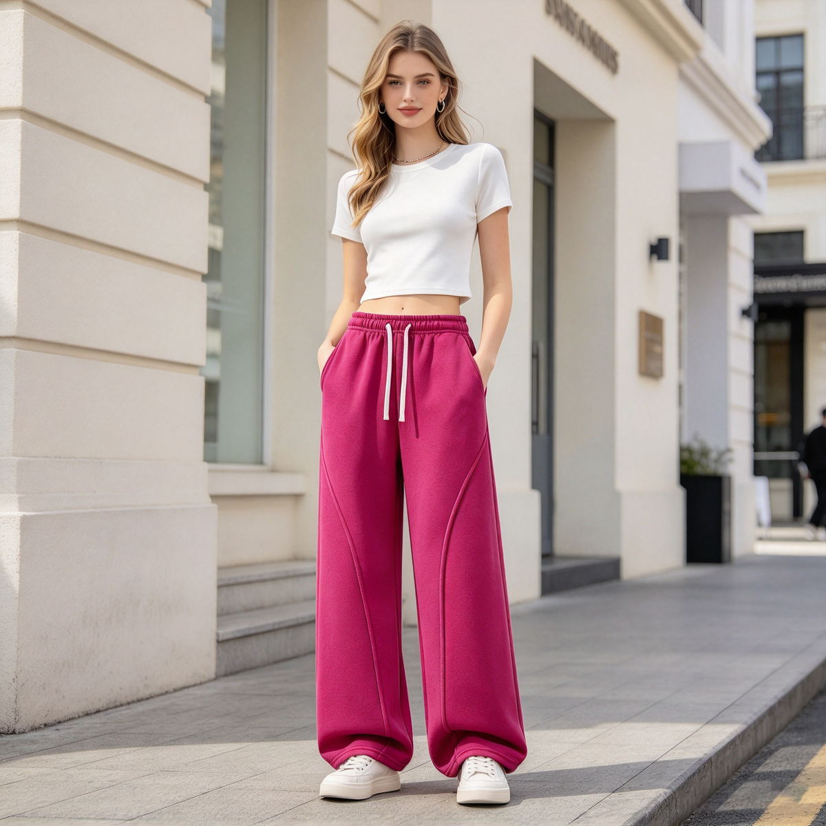 Rivelle High-Rise Wide-Leg Sweatpants
