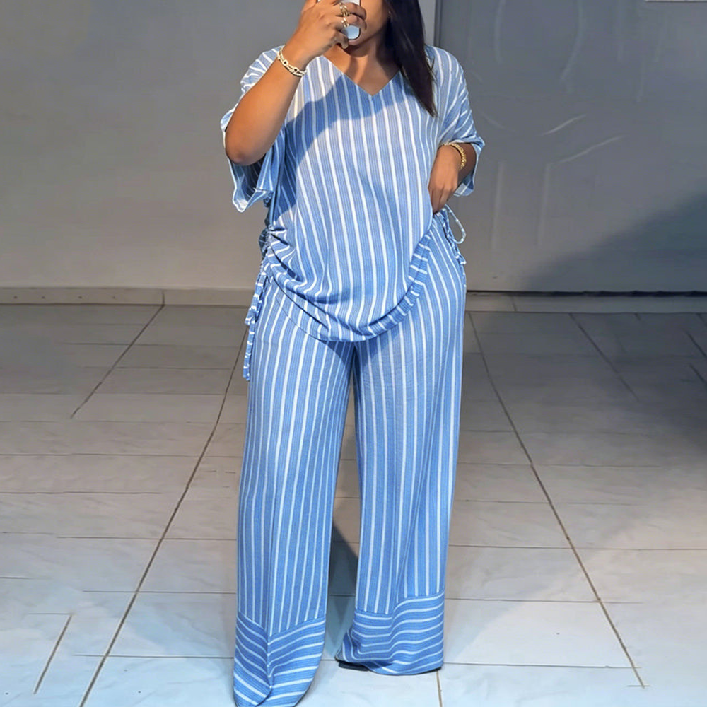 Luna Stripe Lounge Set