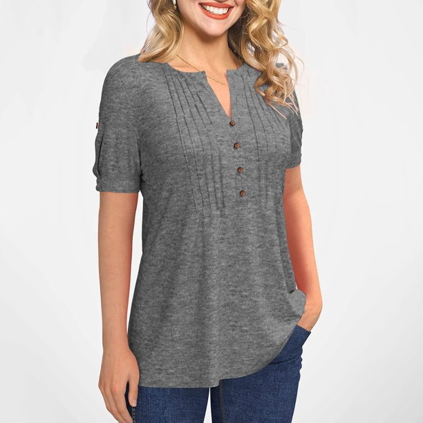 LunaSoft™ V-Neck Knit Top
