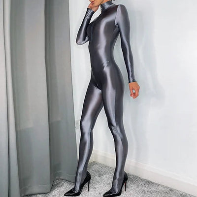 Hestia Ash Glossy Catsuit