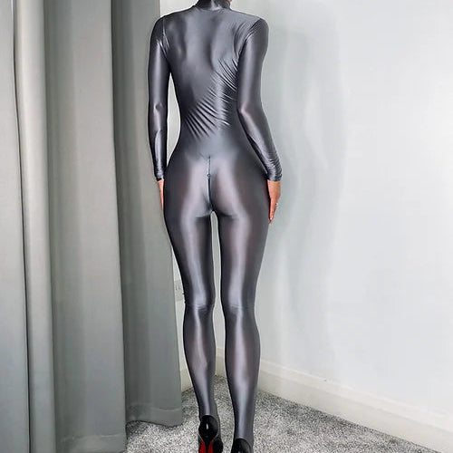 Hestia Ash Glossy Catsuit