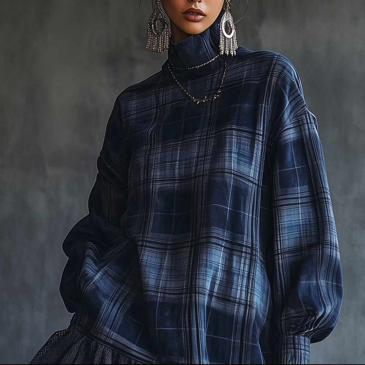 Avery Plaid Mini Dress