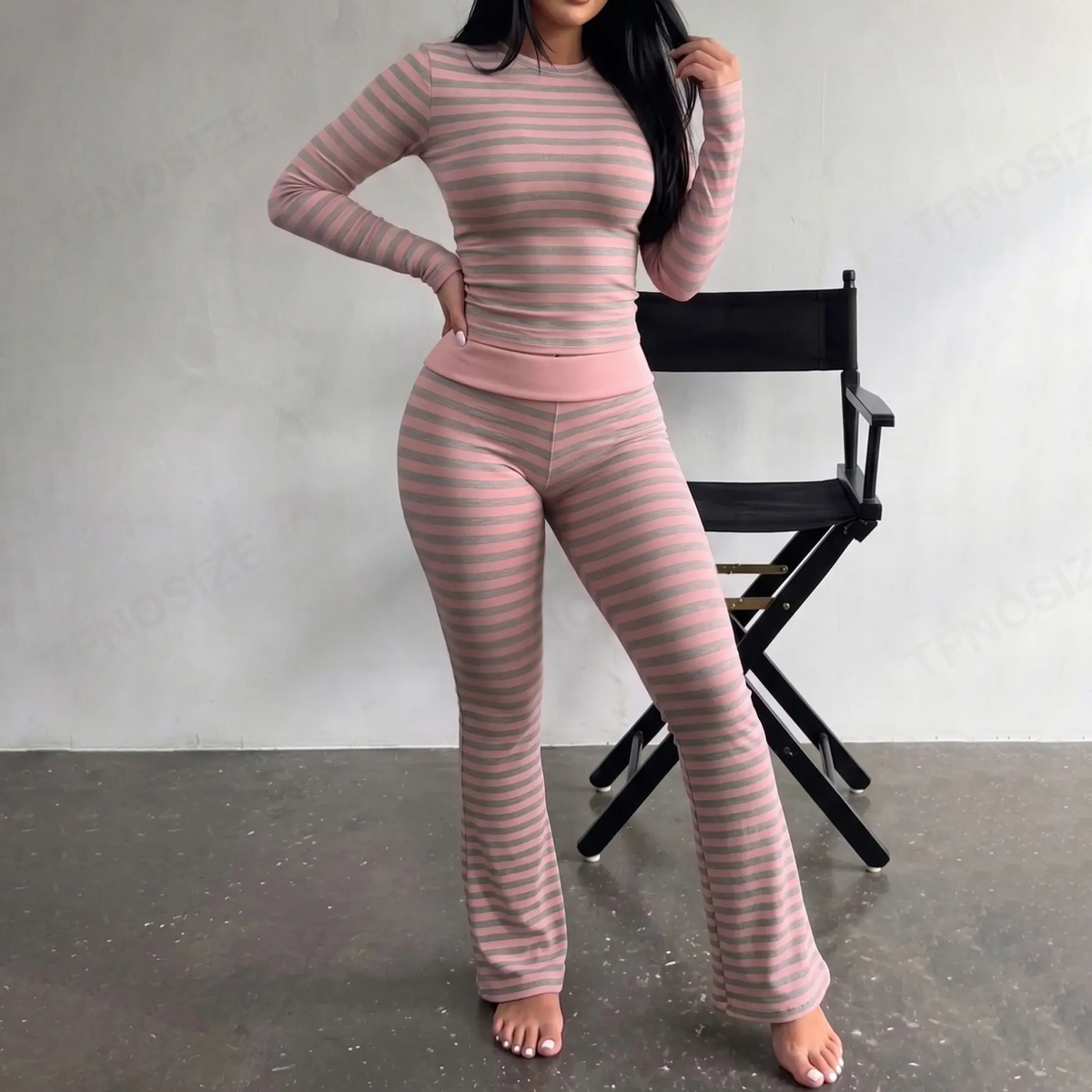 Sofia Striped Fit Set