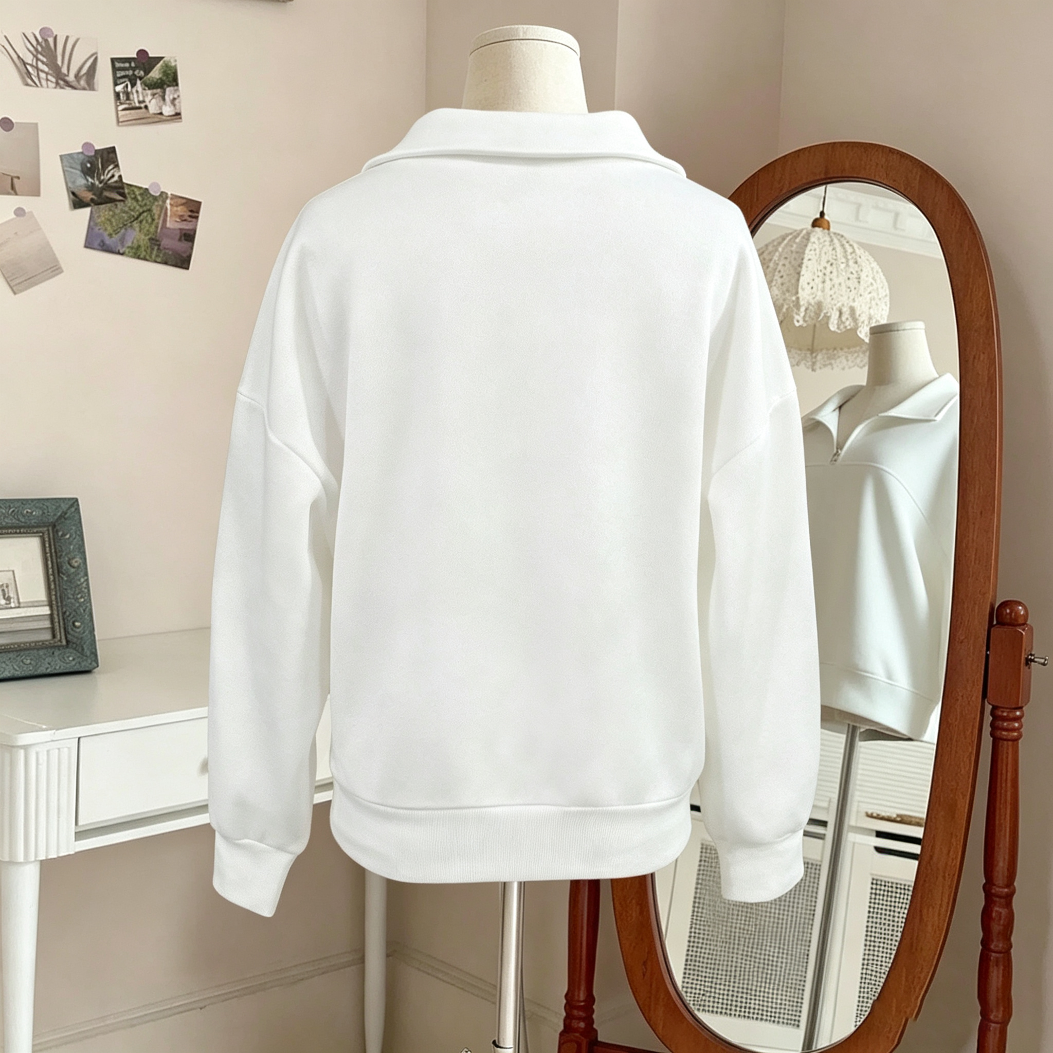 Evelyn Half-Zip Pullover Sweatshirt