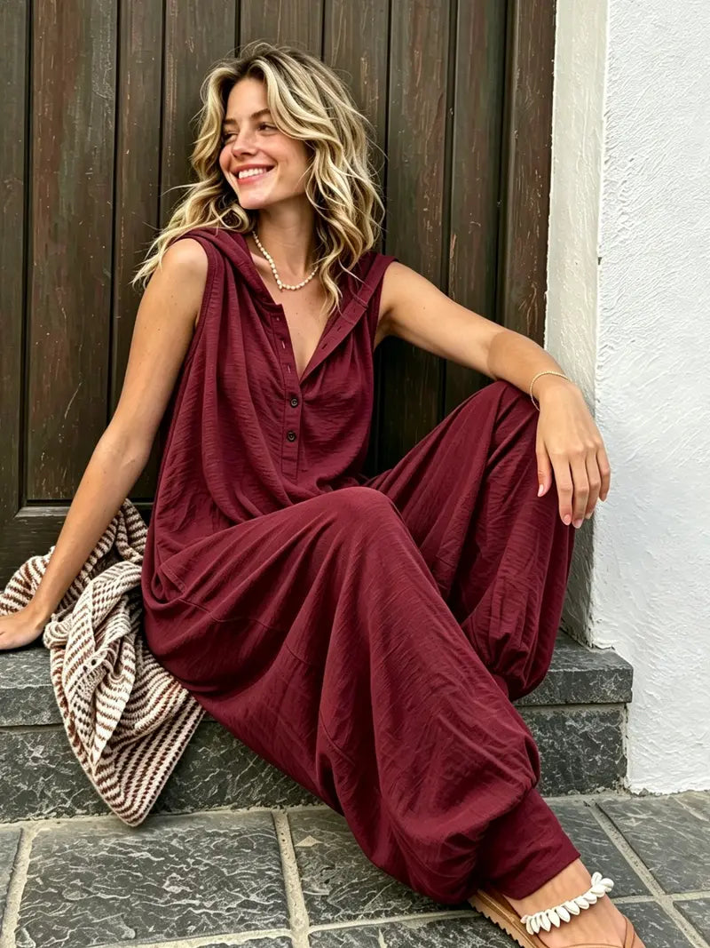 LunaFlow™ Relaxed Wide Leg Jumpsuit