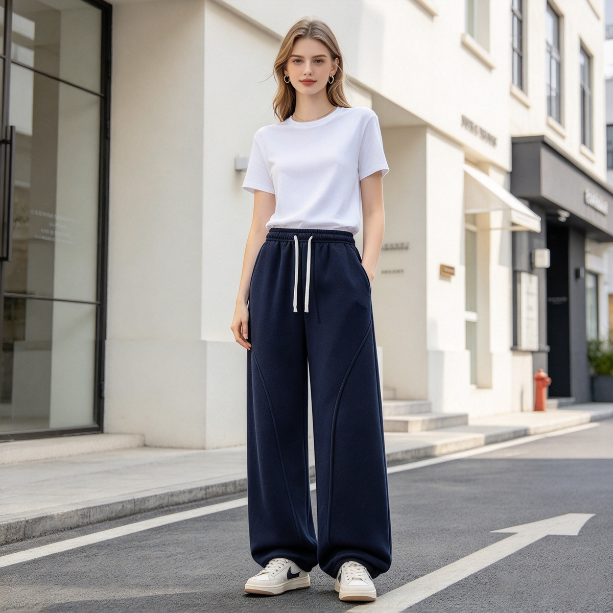 Rivelle High-Rise Wide-Leg Sweatpants