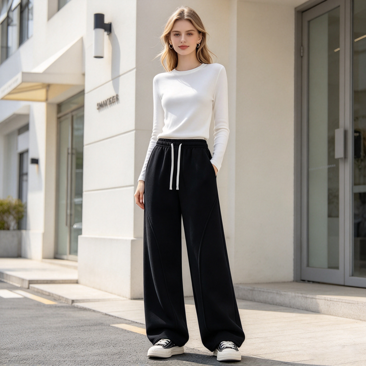 Rivelle High-Rise Wide-Leg Sweatpants