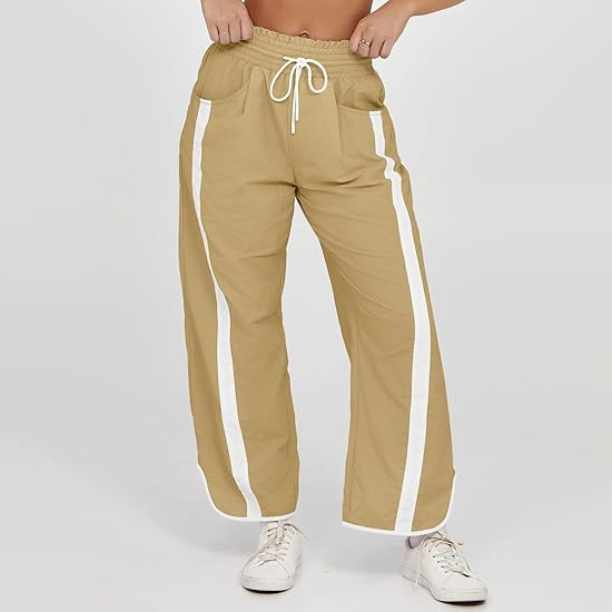 Luna Contrast Stripe Wide Leg Pants