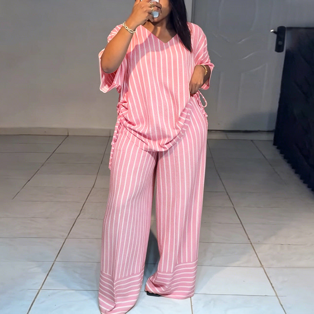 Luna Stripe Lounge Set
