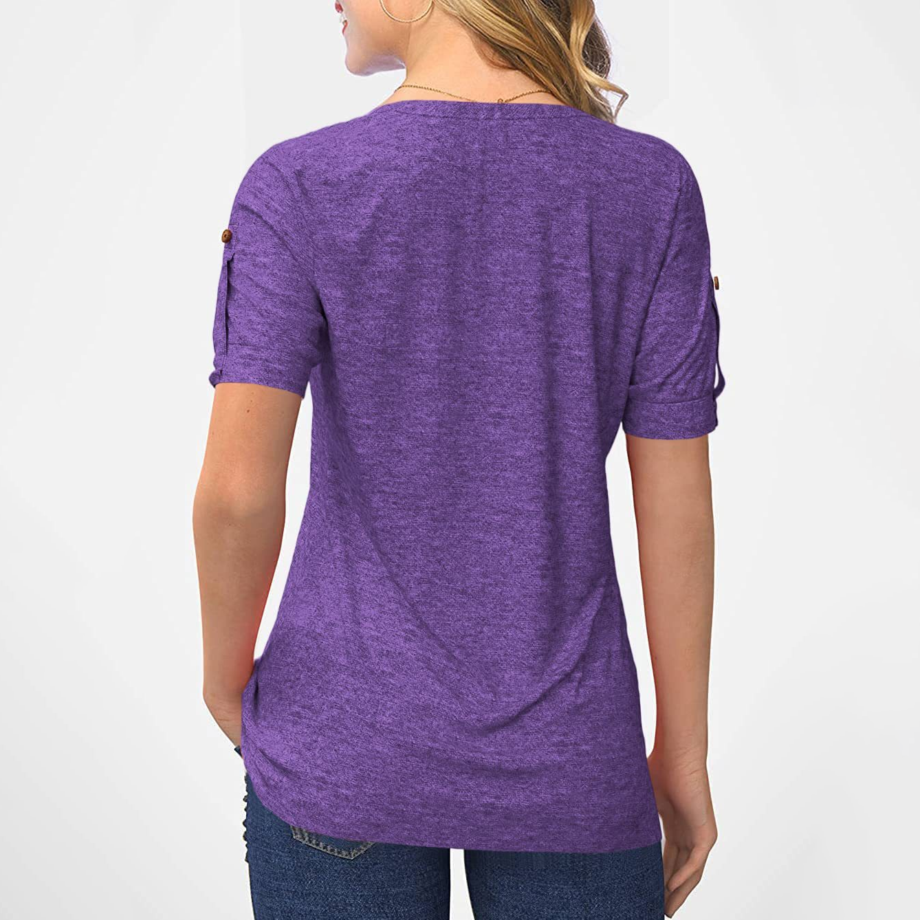 LunaSoft™ V-Neck Knit Top
