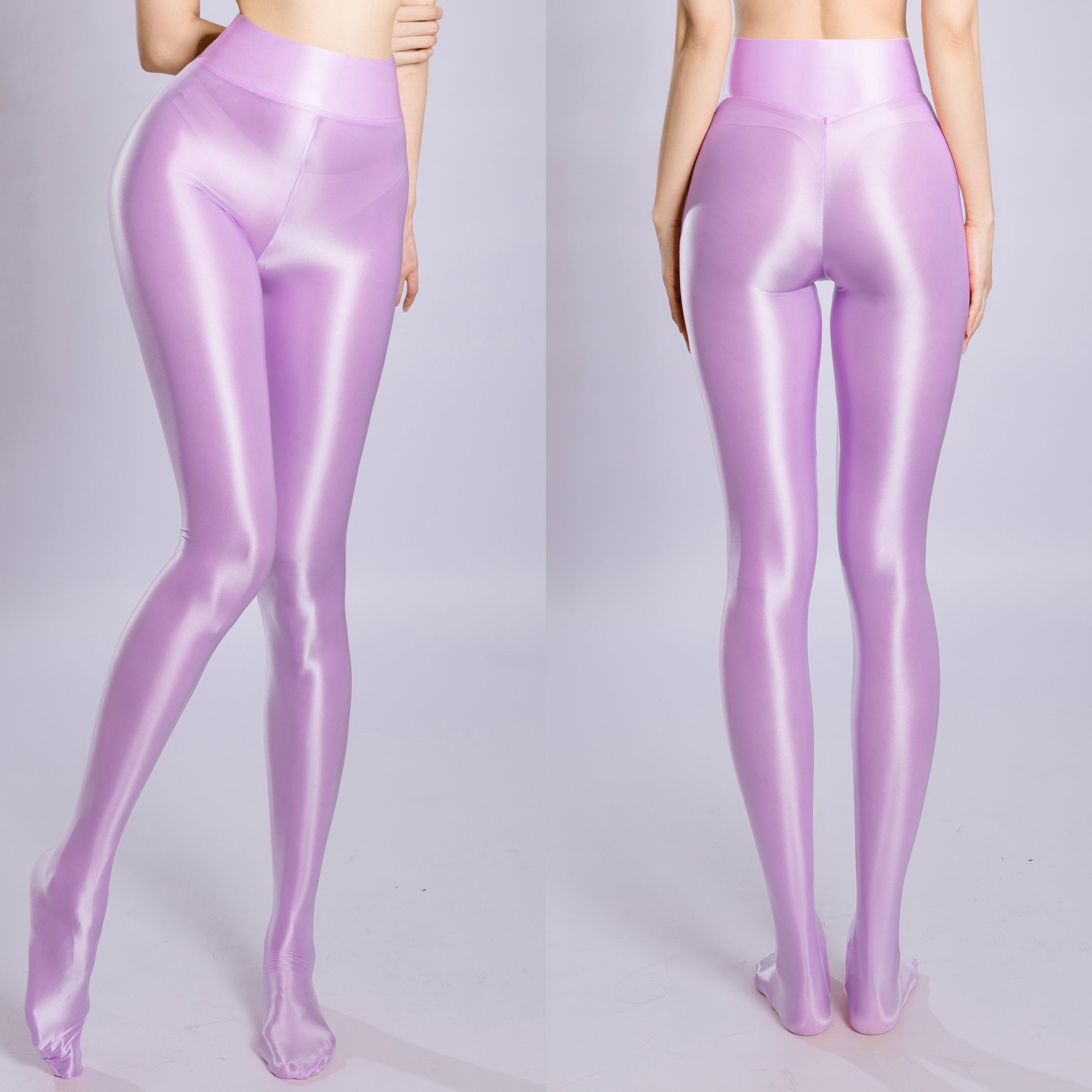 Sheer footed yoga leggings