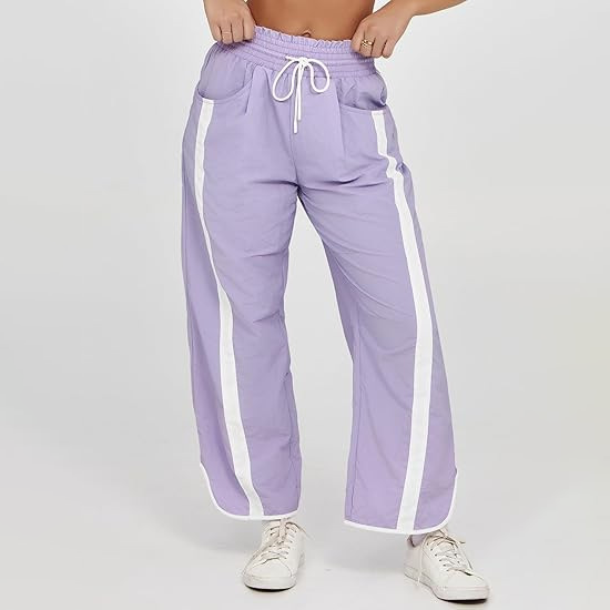 Luna Contrast Stripe Wide Leg Pants