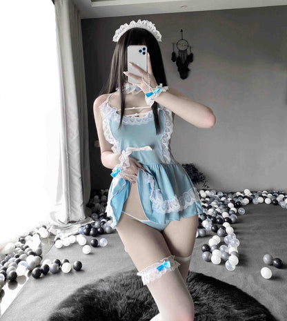 Uniform seduction cosplay home sexy maid outfit