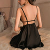 Hot front slit nightgown