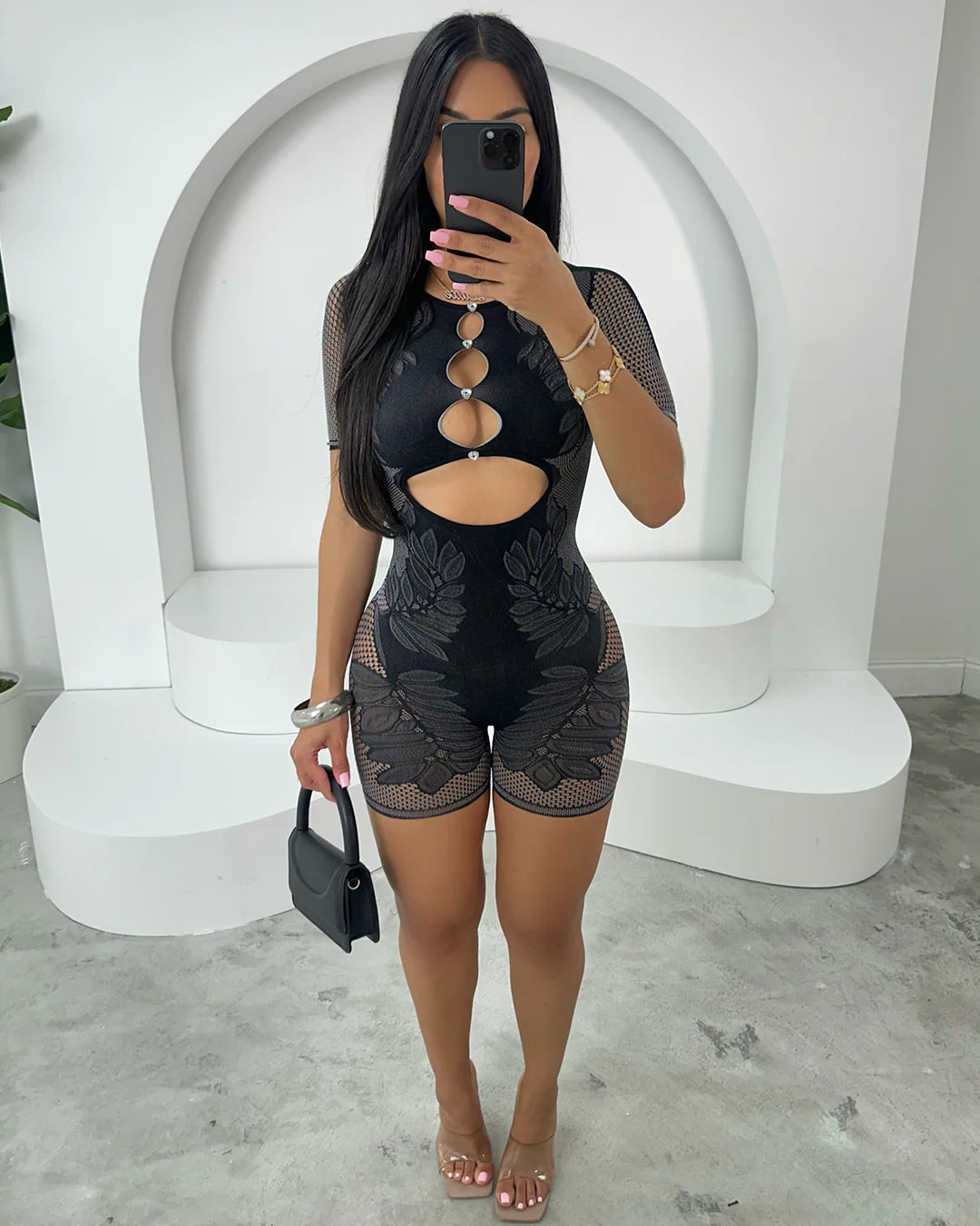 JN one-piece knitted shorts
