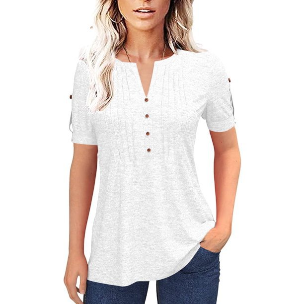 LunaSoft™ V-Neck Knit Top