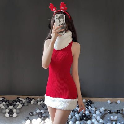 Christmas turtleneck knitted sexy sweater