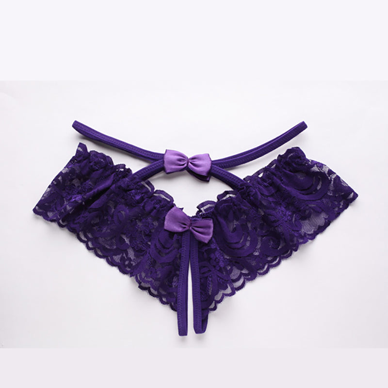 Sexy hollow transparent women's lace panties