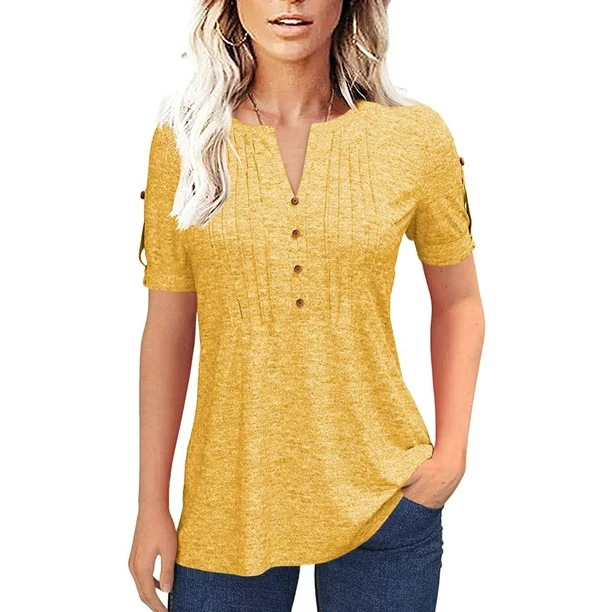 LunaSoft™ V-Neck Knit Top