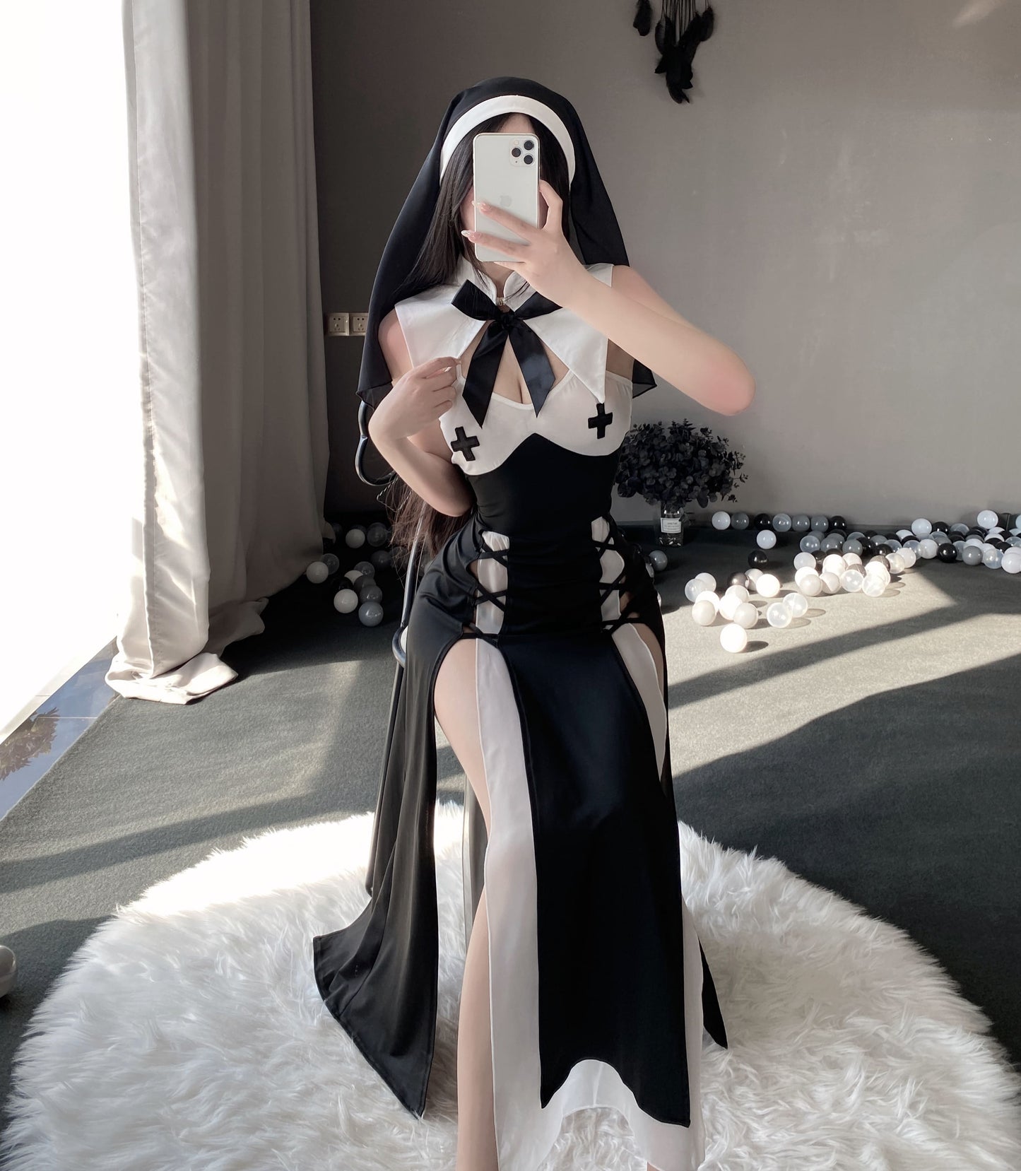 Sexy seductive nun suit