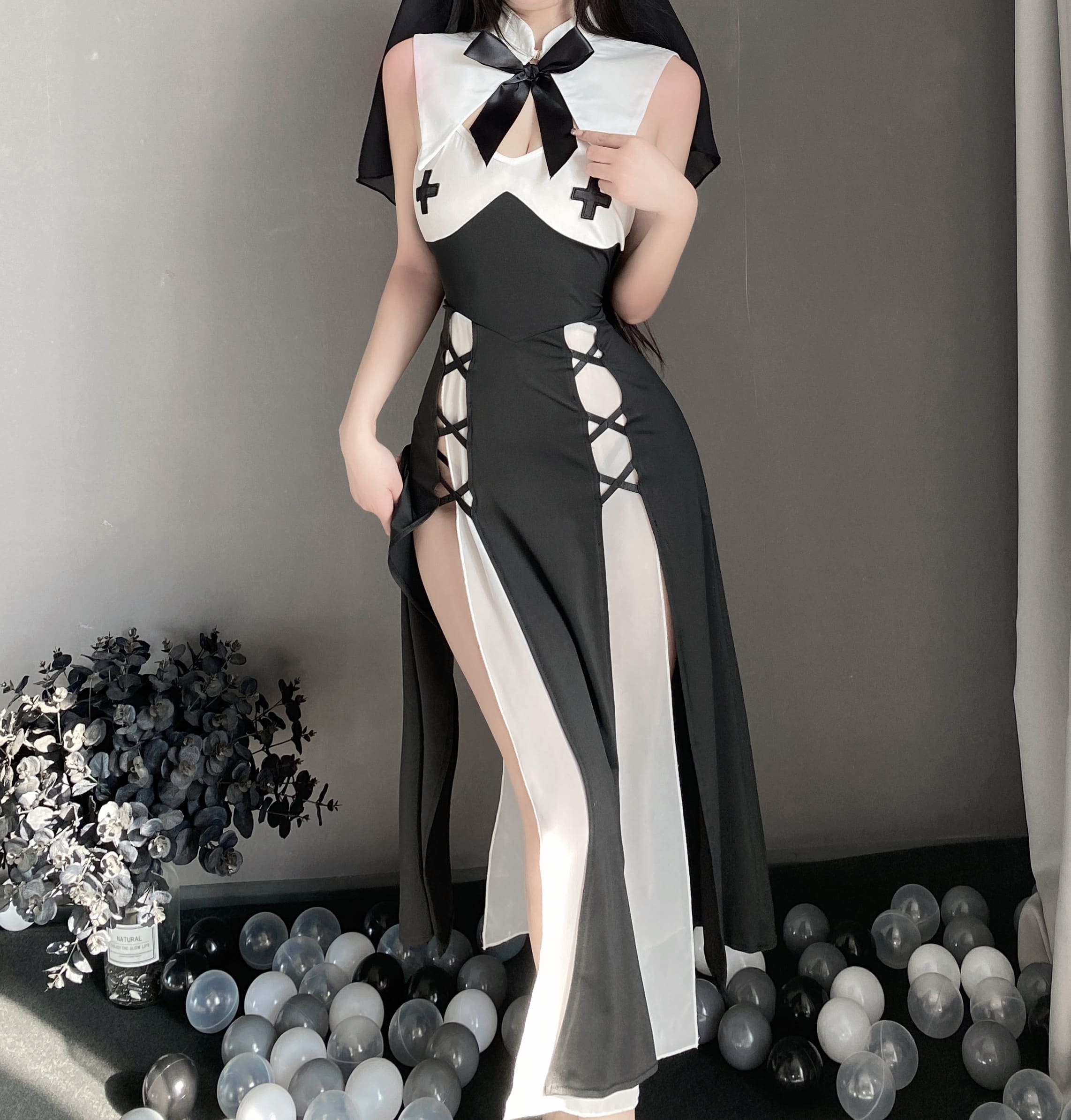 Sexy seductive nun suit