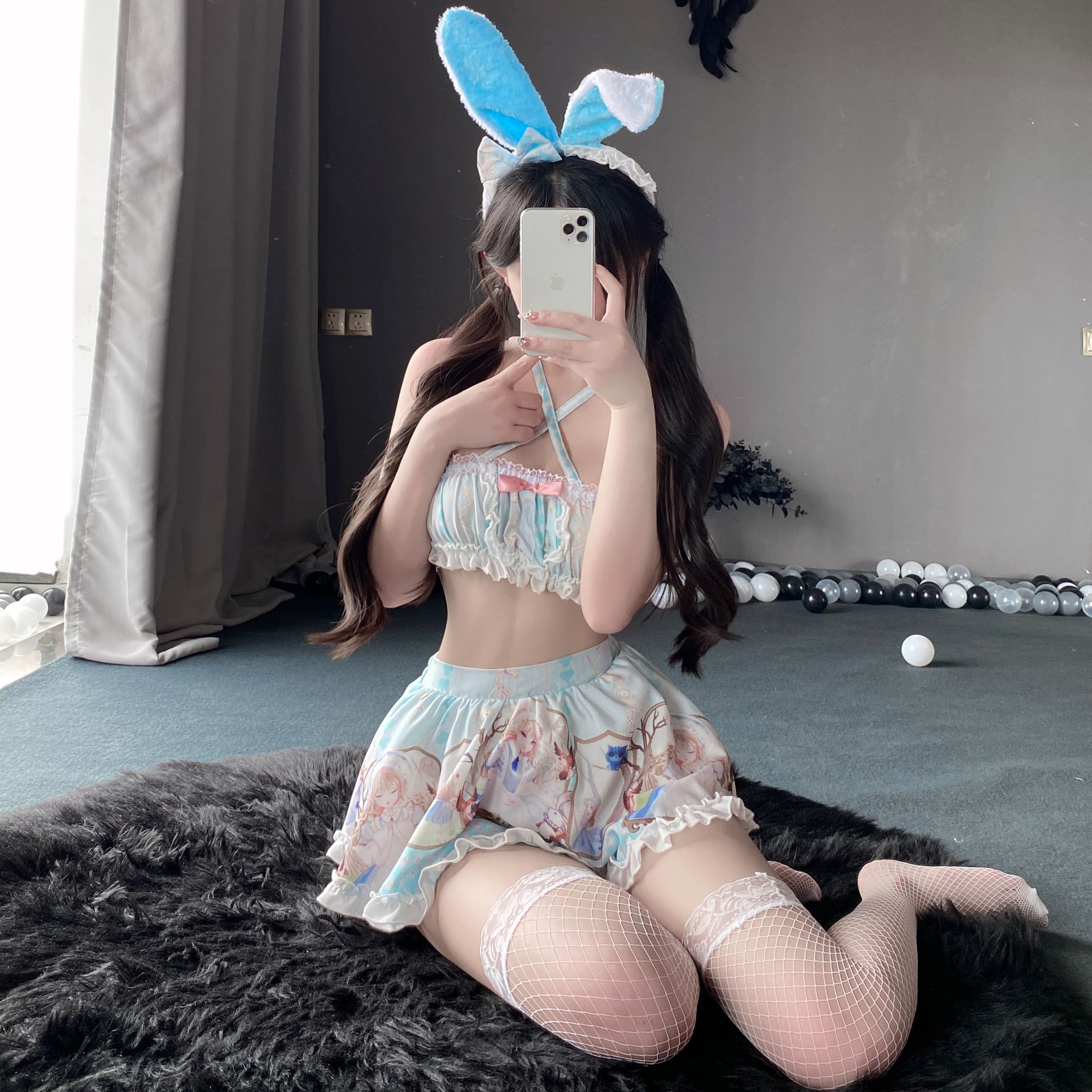Sexy plush cat maid