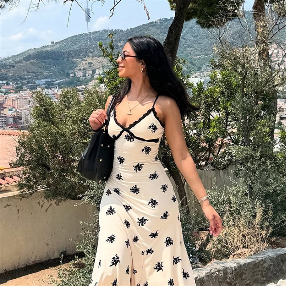 Luna Floral Backless Maxi Dress