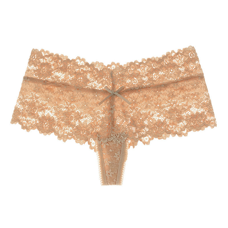 Sexy lace transparent temptation briefs