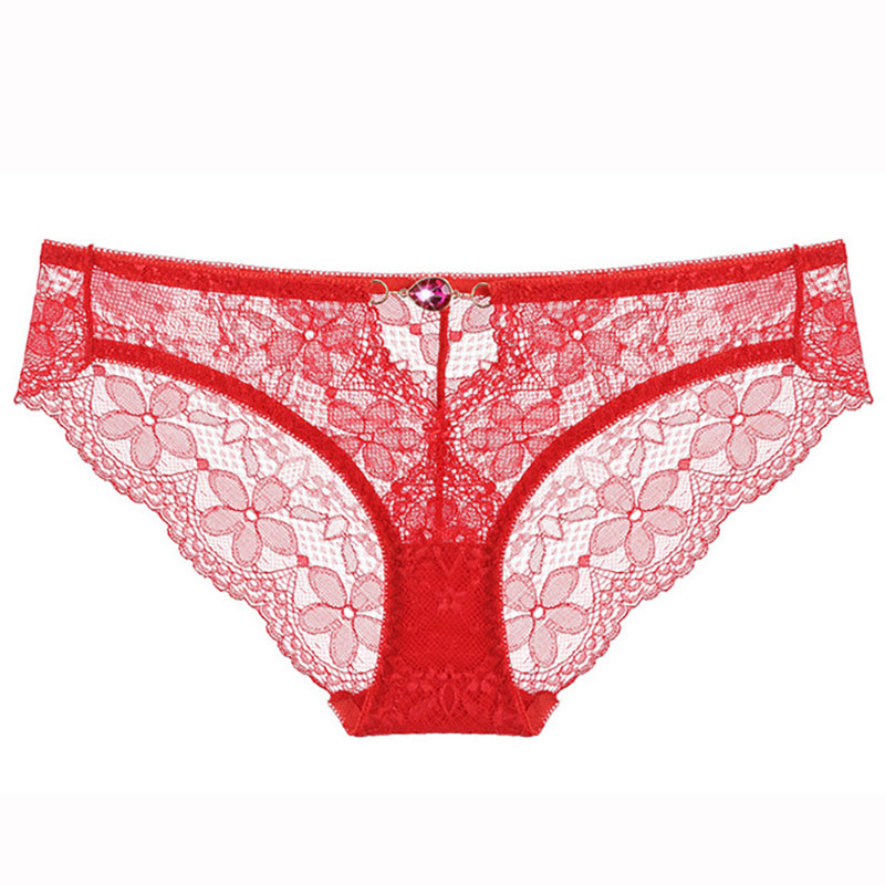 Lace transparent temptation low waist panties