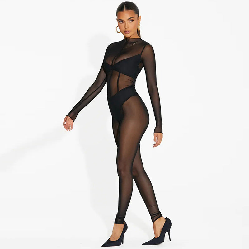 Noir Illusion Catsuit